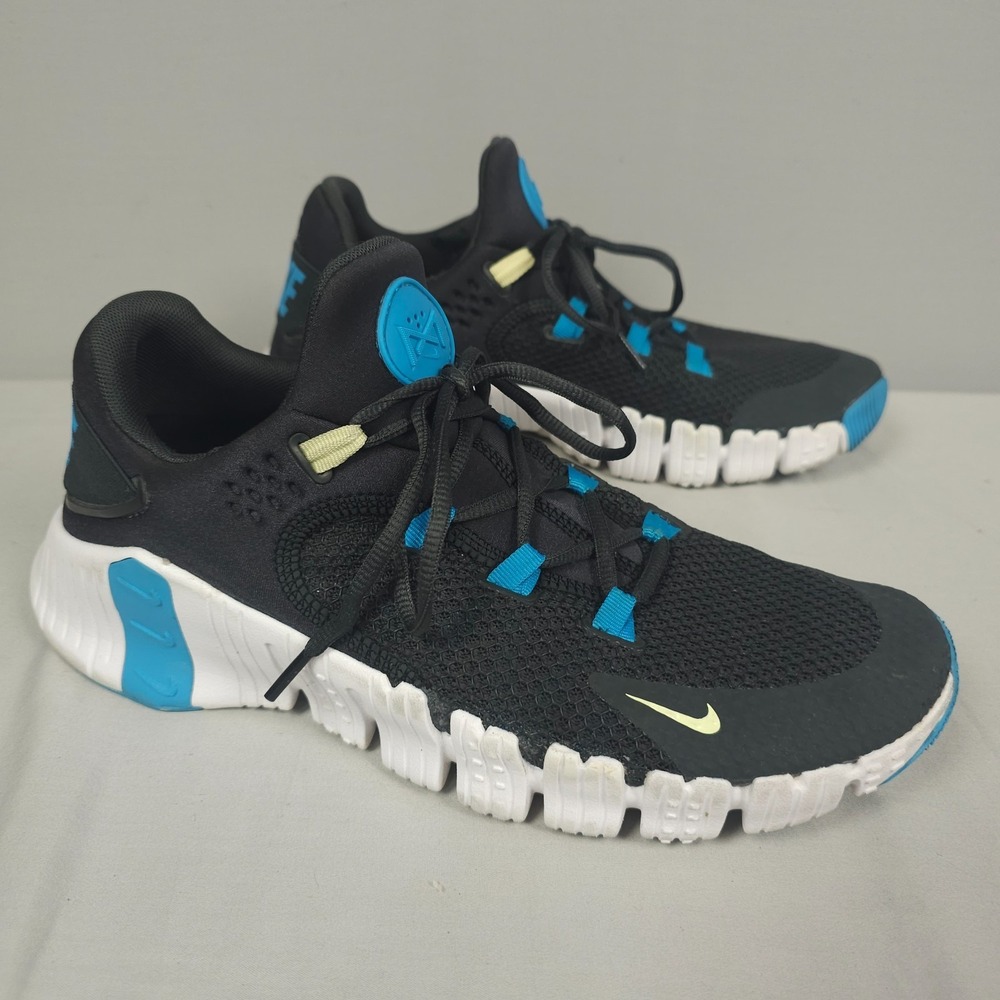 Nike Free Metcon 4 Shoes Men 10.5 Anthracite Citron Tent Gray Blue Trainers - Picture 1 of 15